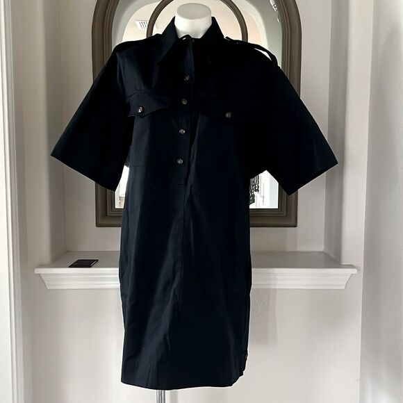 G. Label by GOOP Roxanne Utility Boxy Shirtdress, Navy, NWT, Size 8 - Picture 3 of 12